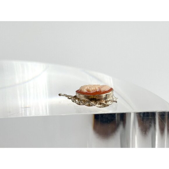 Genuine Cameo Shell Hand Carved Sterling Silver 925 Vintage Pendant | Charm - Picture 5 of 9